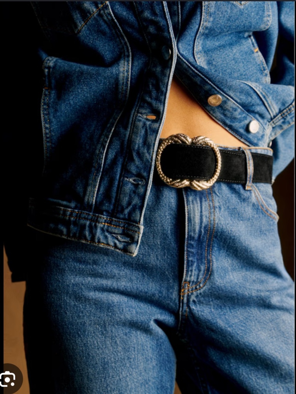Sezane Artemis Belt in Intense Black - Picture 4 of 4